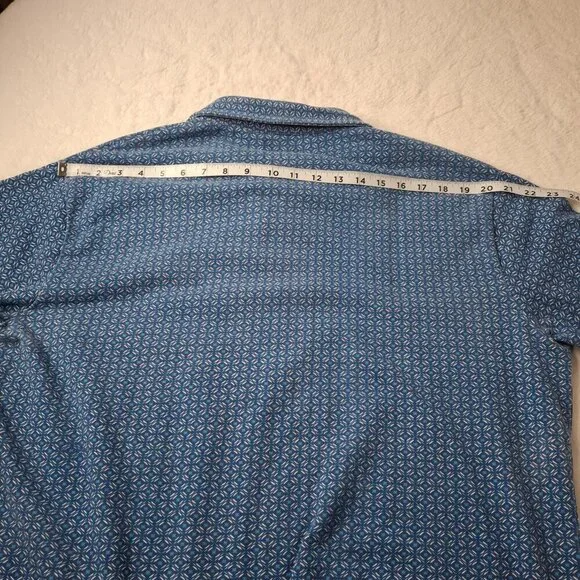 Tailorbyrd Mens Polo Shirt Sz XXL Geo Print Colorful Preppy Golf Boho Artsy - Picture 16 of 16